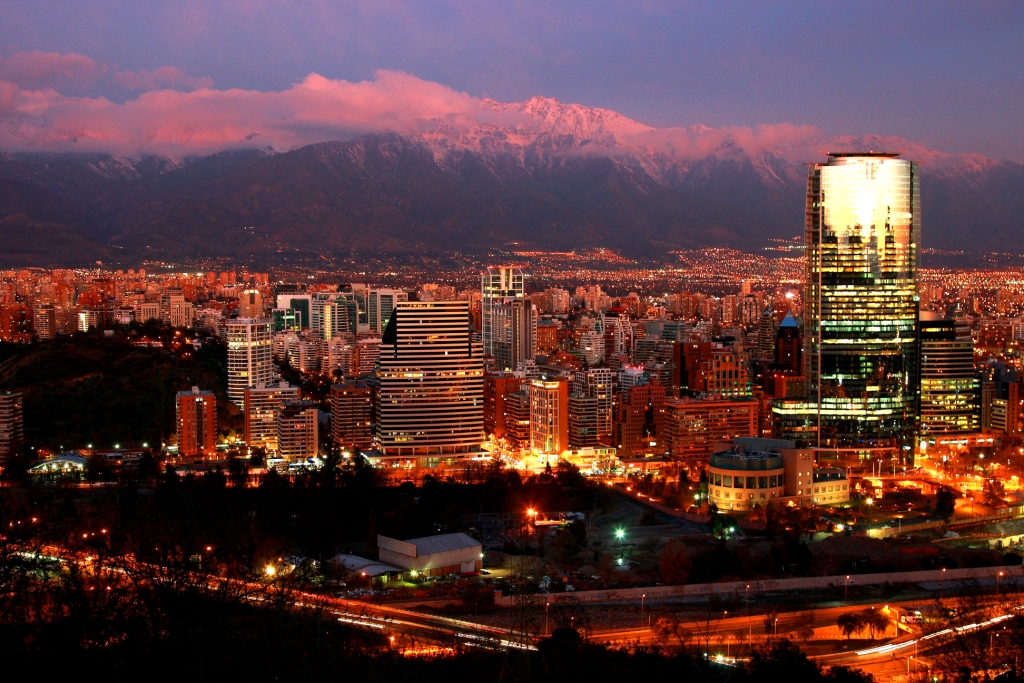 Vista Noturna Santiago